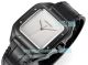THB Swiss Copy Cartier Santos Silver Dial Black Steel Leather Strap Watch (5)_th.jpg